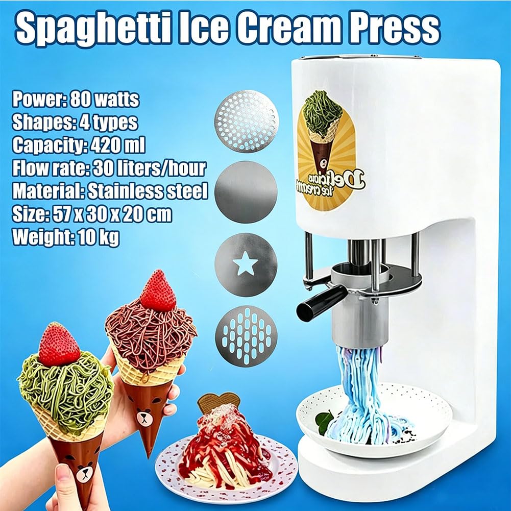 Heladeras Hacer Helado, Ice Cream Maker Maquina para Hacer Helados Maquina Helados Soft Yellow