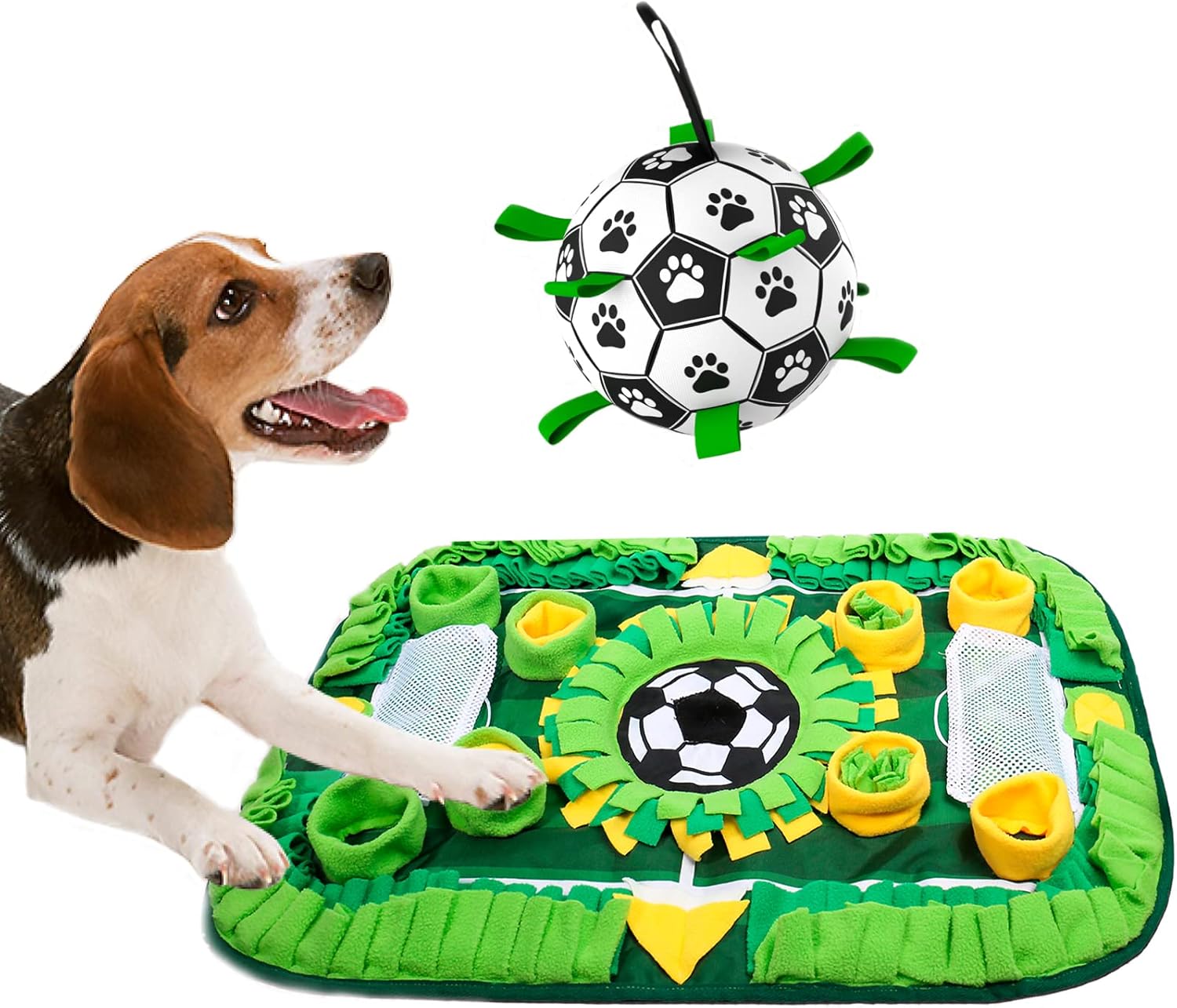 Pet Supplies Dog Soccer Balls with Dog Snuffle Mat,Durable
