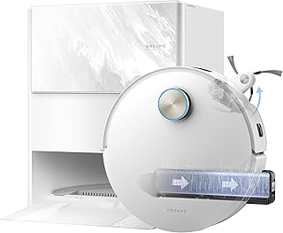 dreame Aqua10 Ultra Track Complete Saugroboter mit Wischfunktion,25.000Pa Saugkraft, 45 °C Wischen, 6cm Hindernisfreiheit, autom. Leer, selbstrein.Mopp, 100% verhedderungsfrei, dir. Sprachst