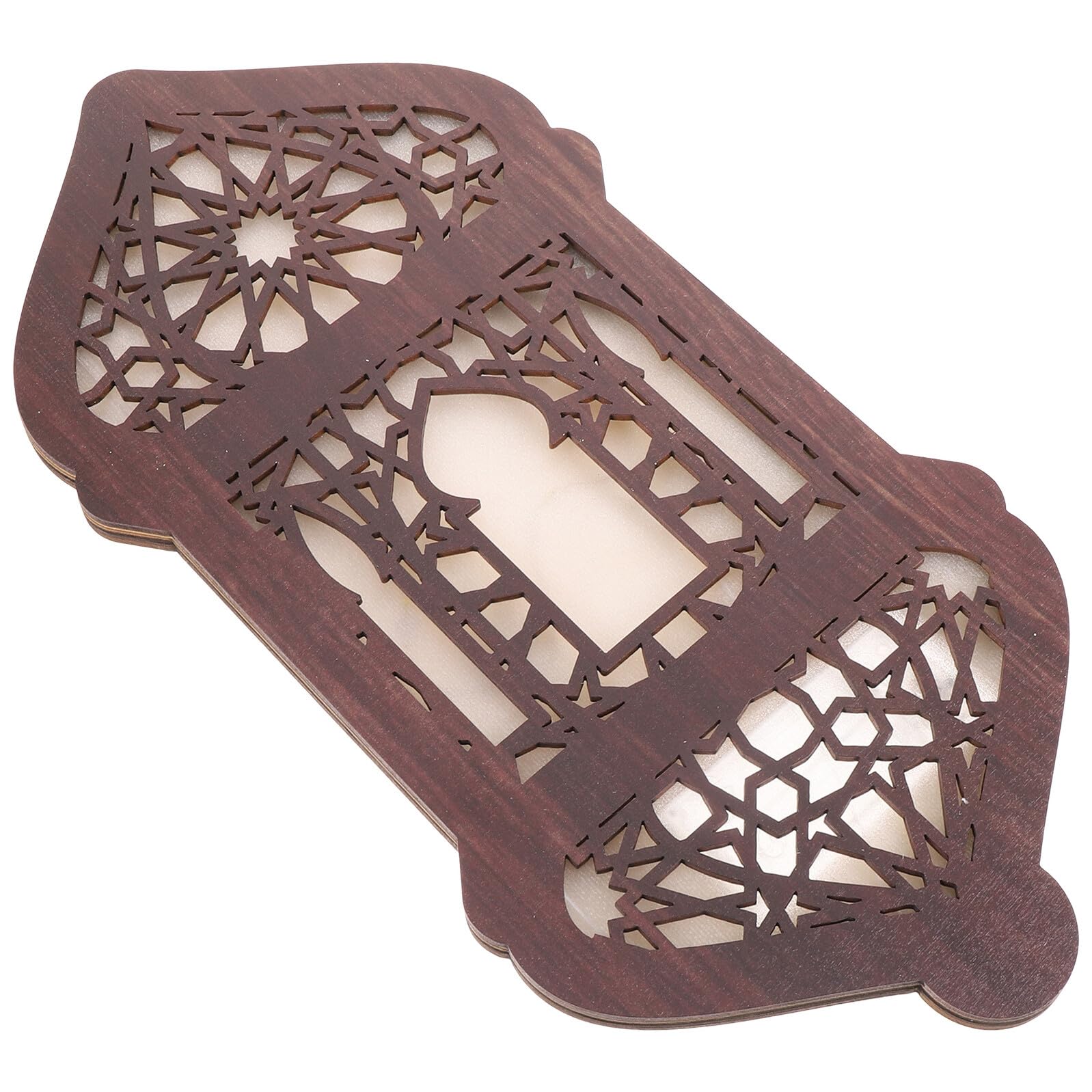 Décoration murale lumineuse en bois rétro pour chambre chaleureuse