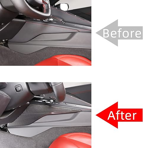 Vista 143 de CHEAYAR Cubierta decorativa para panel de interruptor de elevación de ventana, compatible con Chevrolet Corvette C8 2020-2023