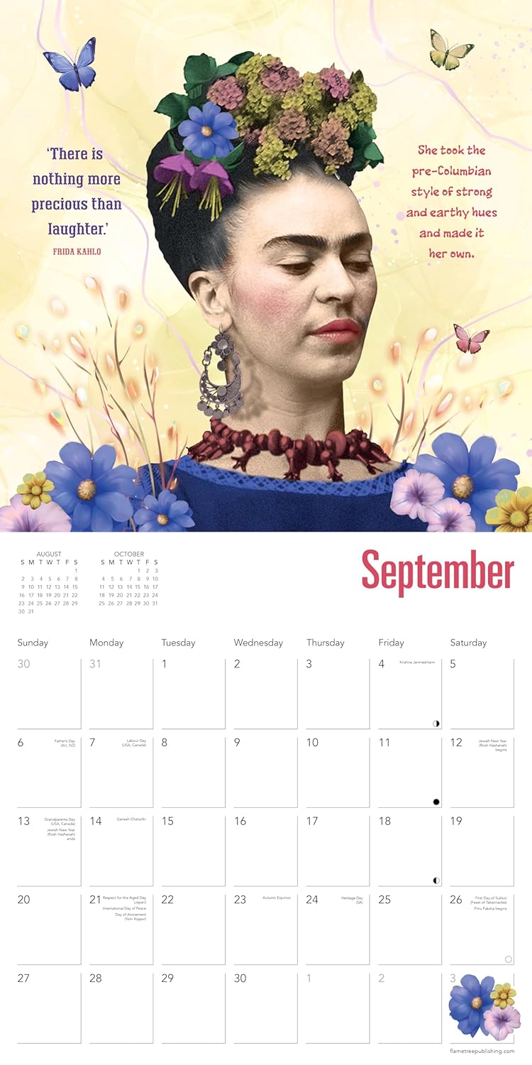 Frida Kahlo: Life of an Icon Wall Calendar 2026 (Art Calendar) - Image 4
