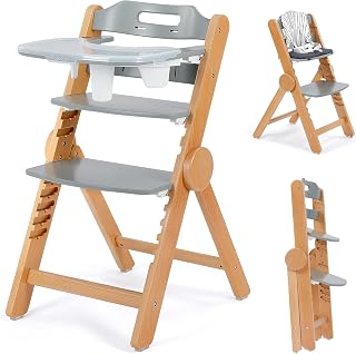 Ezebaby Wooden High Chair Grow Your