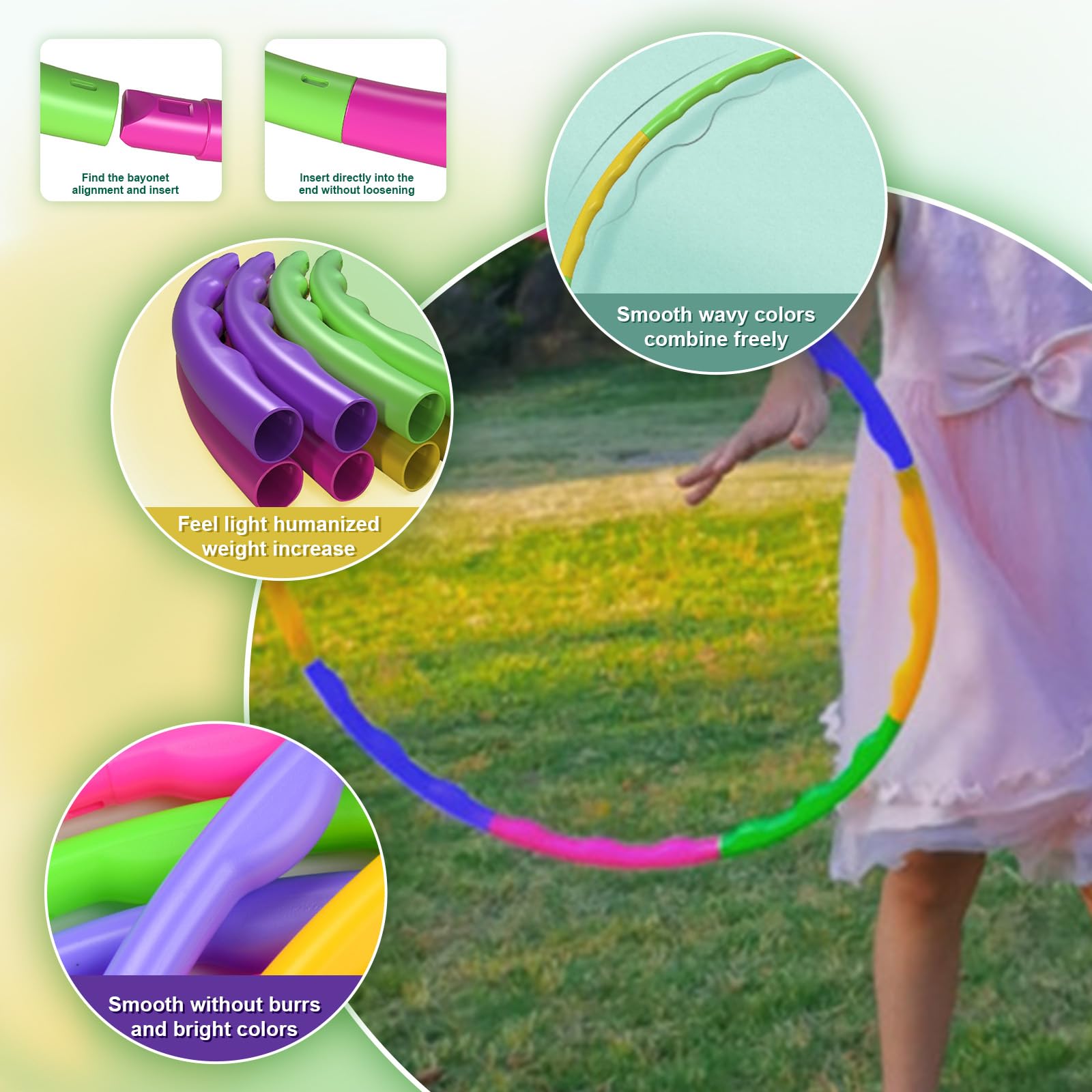 Hula Hoop Per Bambini, Cerchio Fitness Per Ragazzi E