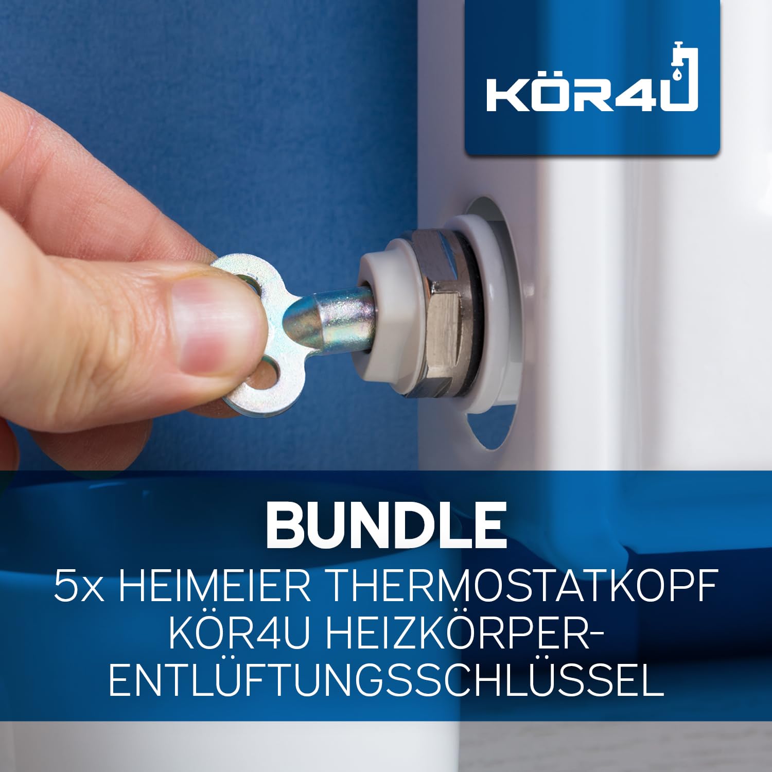 kör4u IMI Heimeier 6000-00.500 - Cabezal termostático con llave de purga de radiador (5)