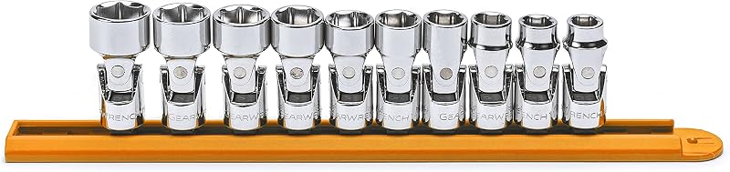 GEARWRENCH Juego de dados métricos flexibles con accionamiento de 3/8" 10 piezas, 6 puntos - 80565