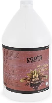 Roots Organics ROBBG Natural Organic Buddha Bloom Plant Fertilizer for Indoor Outdoor Container Plants and Hydroponics, 1 Gallon