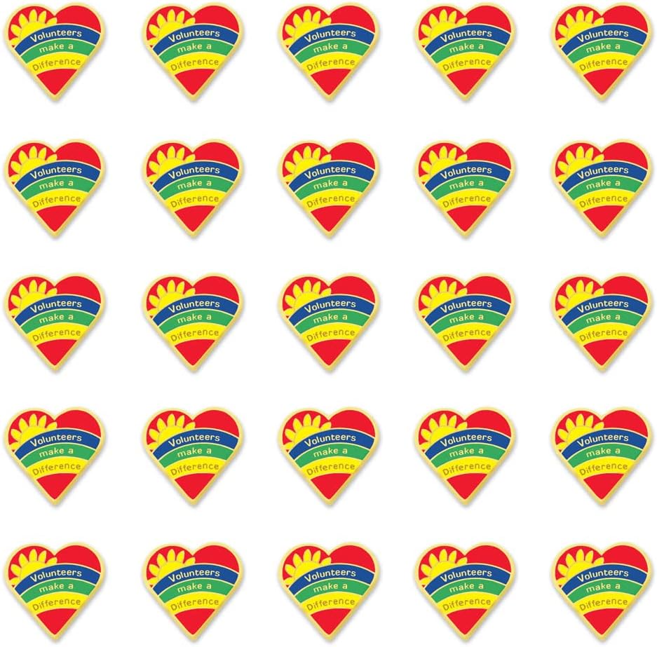 Anderson's Volunteer Award Lapel Pin Packs, Show Gratitude, Boost Morale, Celebrate Achievements, Motivate, Encourage, Recognize and Reward Gifts