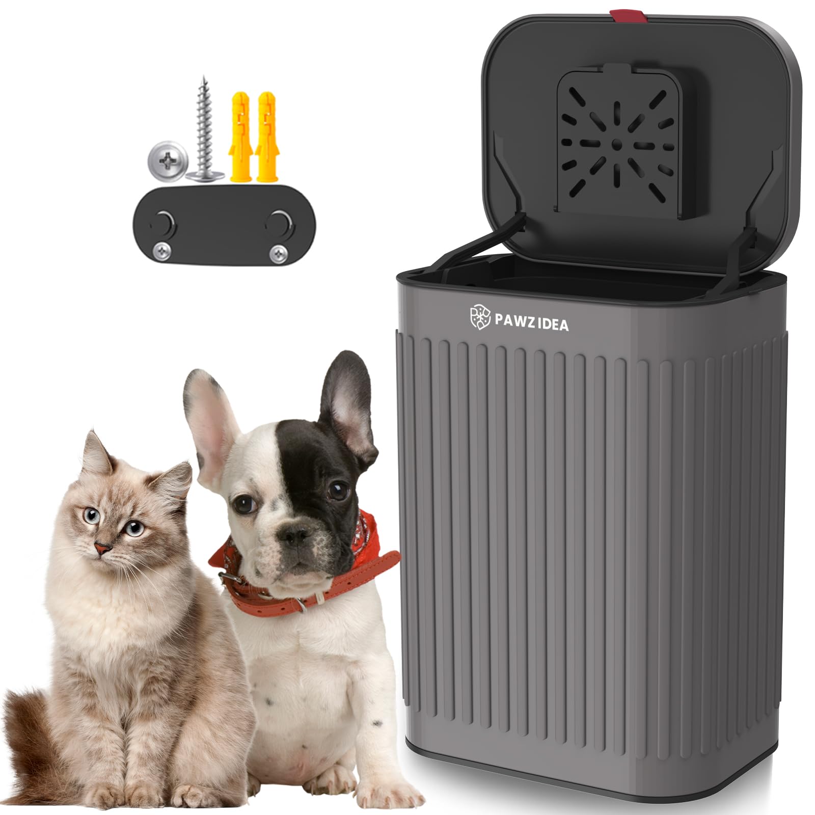 Amazon.co.jp: PAWZIDEA 犬用うんちゴミ箱 屋外壁取り付け 臭気