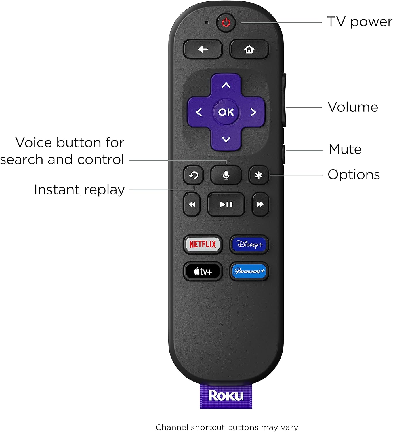 Roku Streaming Stick 4K | Portable Roku Streaming Device 4K/HDR/Dolby Vision, Roku Voice Remote, Free & Live TV