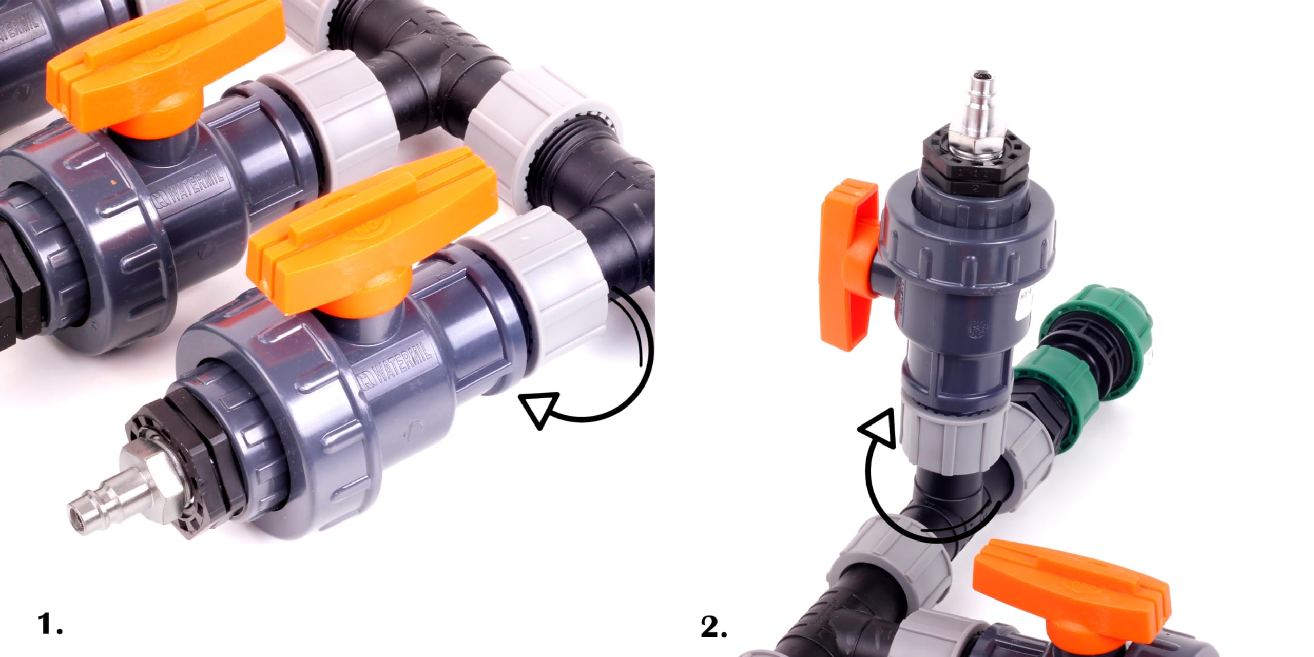 Verteiler Wasserverteiler Bewässerung Beregnung Manuell Set 2, 3, 4 Ventile (4 Set Kopfstation)