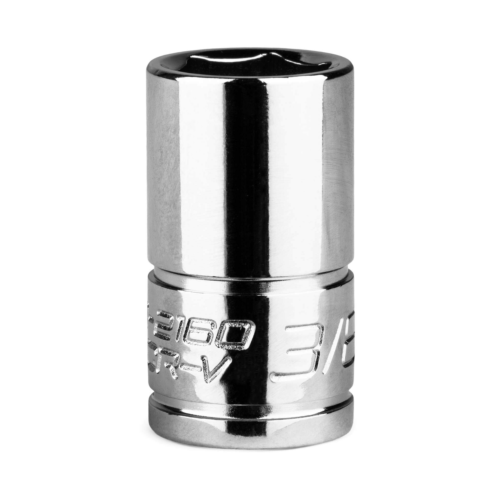Capri Tools 3/8-Inch Shallow Socket, 1/4-Inch Drive, 6-Point, SAE