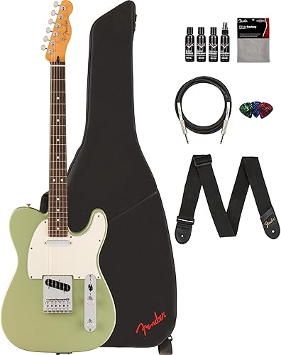 Miniatura 12 de Fender Player II Telecaster - Paquete color caramelo claro con estuche, correa, cable, paquete de 3 púas y kit de limpieza para guitarra