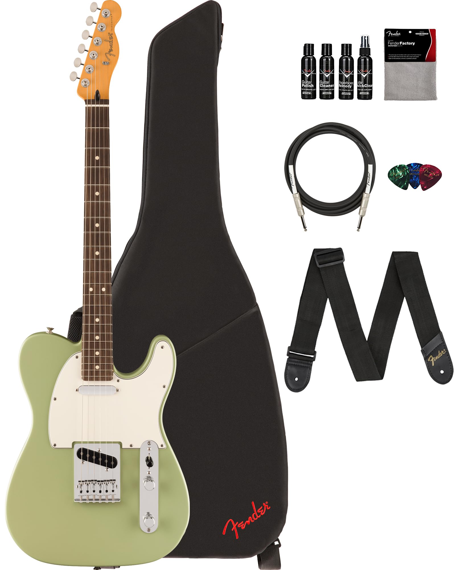 Amazon.com: Fender Player II Telecaster - Birch Green Bundle with