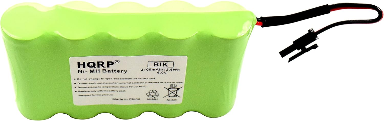 HQRP Backup Battery Compatible with GE Interlogix Simon Xti XTi-5 Security System 600-XTI-BAT A2100Mah 6V Wireless Control Panel
