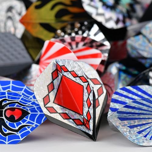 Miniatura 5 de Vuelos de dardo estándar Accesorios de dardos de repuesto duraderos Suministros de equipo de vuelos perfectos para juegos de dardos 60 unids 90