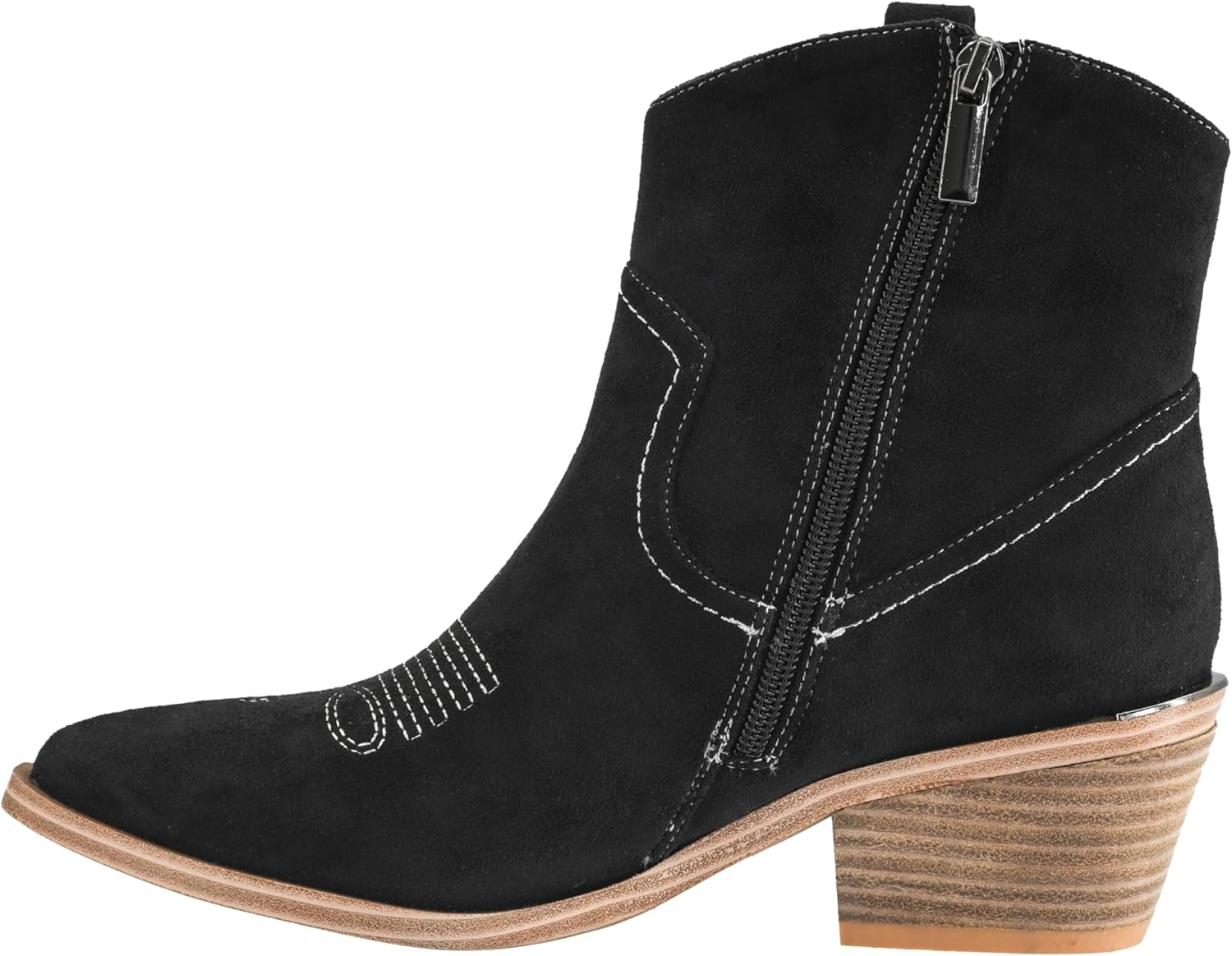 Corkys Footwear Quittin Time 2.5-Inch Stacked Heel Booties with Memory Foam Insoles and Western Stitching - Stylish and Comfortable