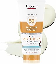 Eucerin Sun Kids Sensitive Sunscreen SPF50+ 200ml, Sun Cream SPF 50 for Sensitive Children's Skin, Ultra High Protection from UVA/UVB, Water-Resistant and Fast Absorbing Gel-Cream Formula
