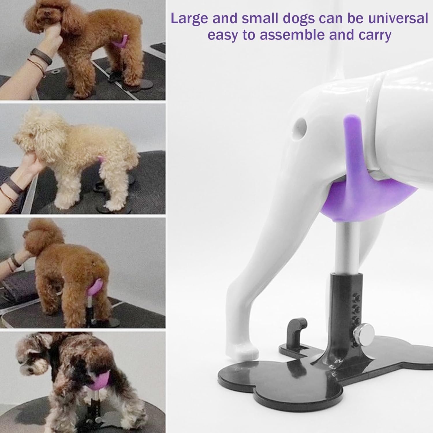 Dog Grooming Stand, 5.7"-7.3" Silicone Adjustable Dog Stand for Grooming Keeps Dogs Standing Up Suitable for Both Large and Small Dogs Support for Bathing Trimming.