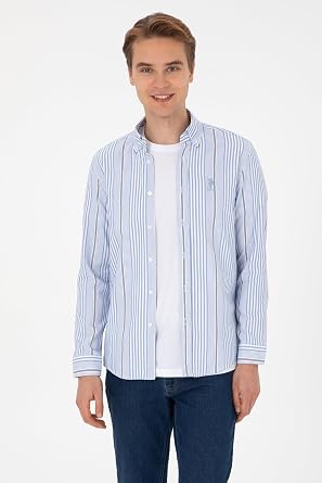 U.S. Polo Assn. Erkek A k Mavi G mlek Desenli 50316573-VR003