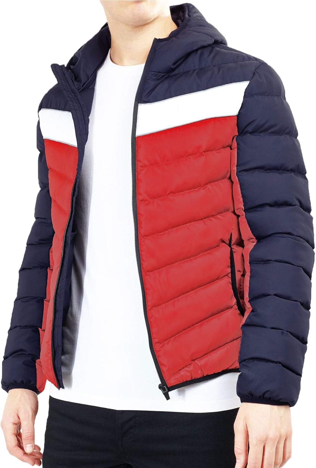 block padded jacket