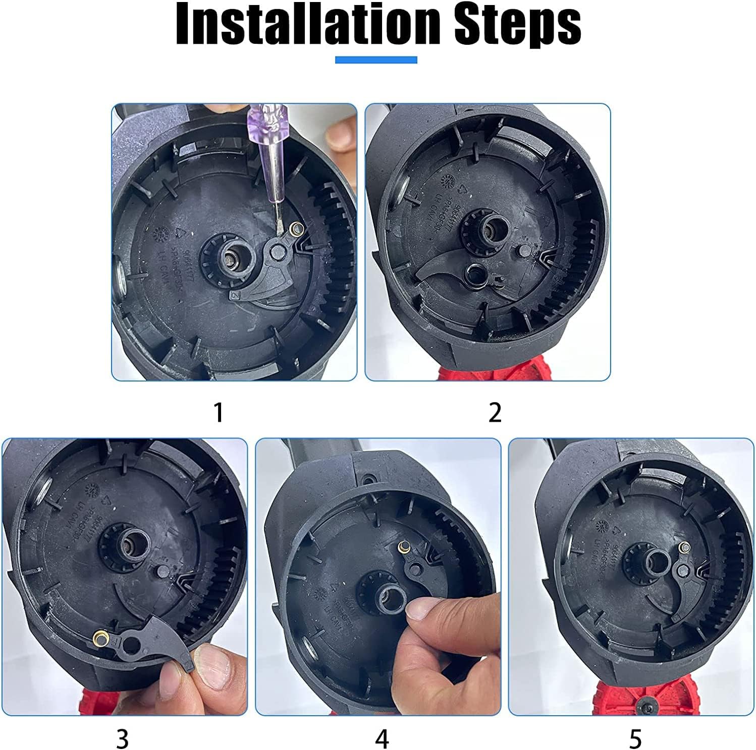 90567077 6-Pack Trimmer Replacement Lever Assembly for 90567079 Black&Decker NST2118 LST220 LST136 LST220FC-B3 LST220FC-BR NST2118-6 Pack