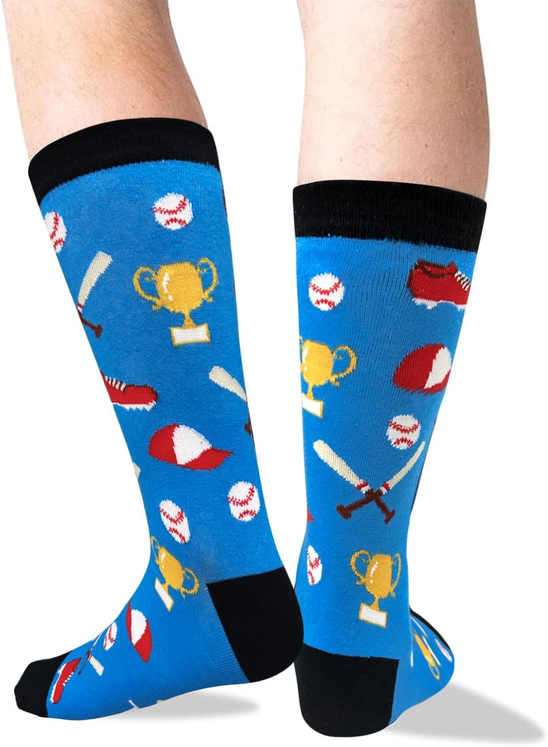 Queen Hero Softball Socks for Men and Women Novelty Funny Gifts for Softball Lovers Players and Coaches Crew Socks - Image 4