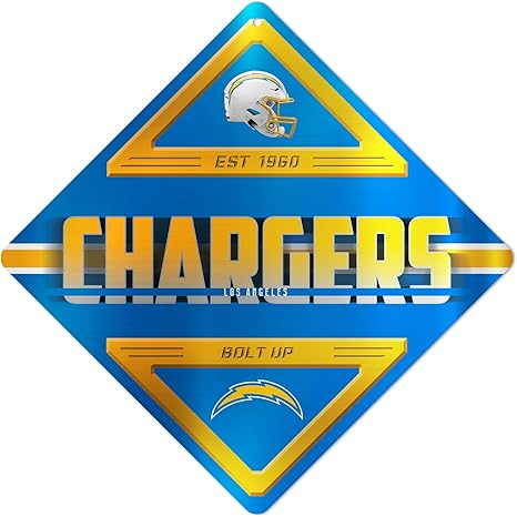 Rico Industries NFL Football Metal Sign 16.5" x 16.5" Home Décor - Bedroom - Office - Man Cave