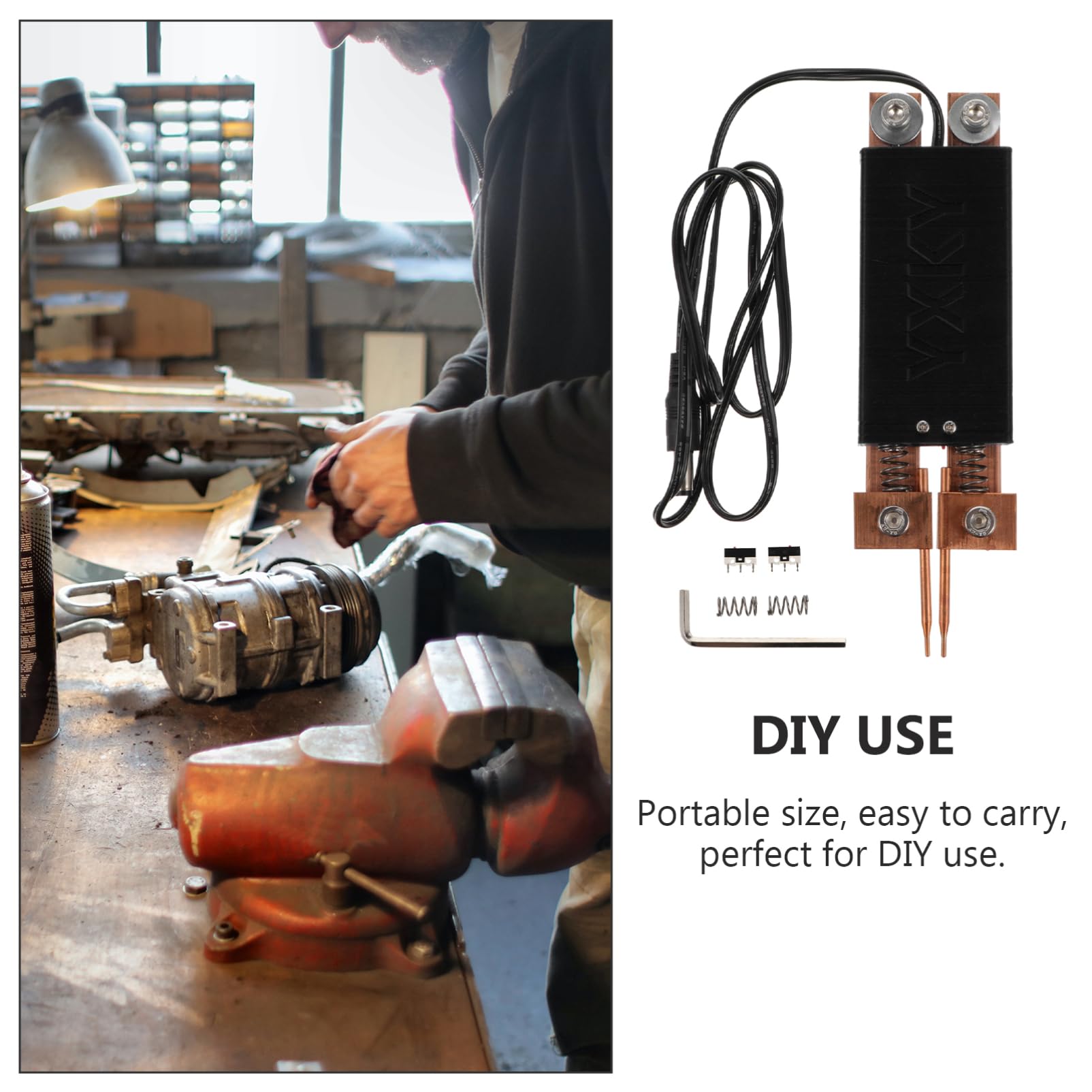 SEWACC Diy Handheld Spot Welding Black for Spot Welding Machine Tool 18650 Welder Spot Welder Supplies