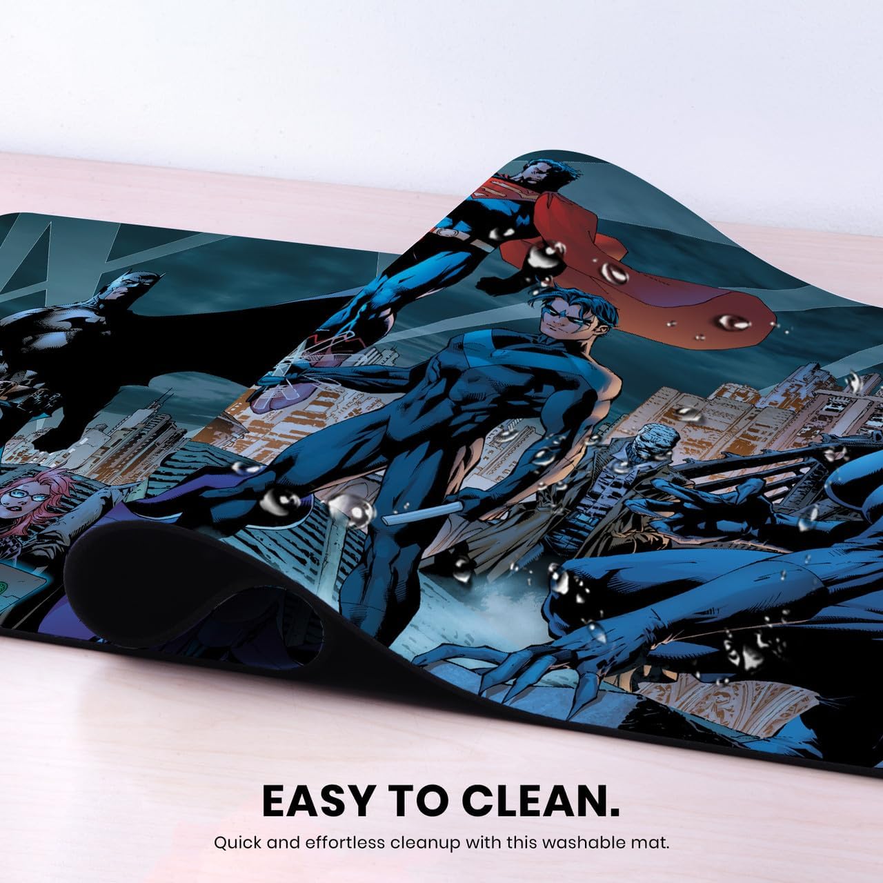 Head Case Designs Officially Licensed Justice League DC Comics Bat-Family Comic Book Covers 37.4 x 15.75 x 0.16 inches (900 x 400 mm) - XL Gaming Office Desk PC Keyboard Mouse Mat Pad