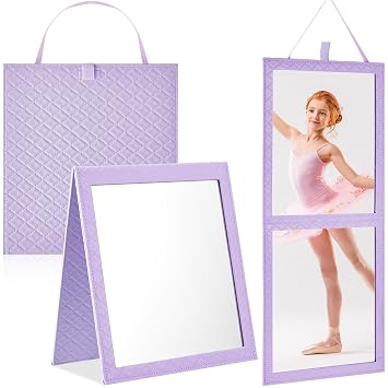 Colingmill Foldable Full Length Mirror Portable, Purple, 24.6L X 11.2w
