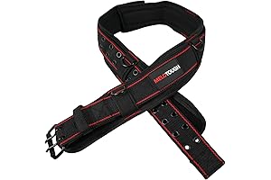Melo Tough Padded Tool Belt with Double Metal Roller Buckle
