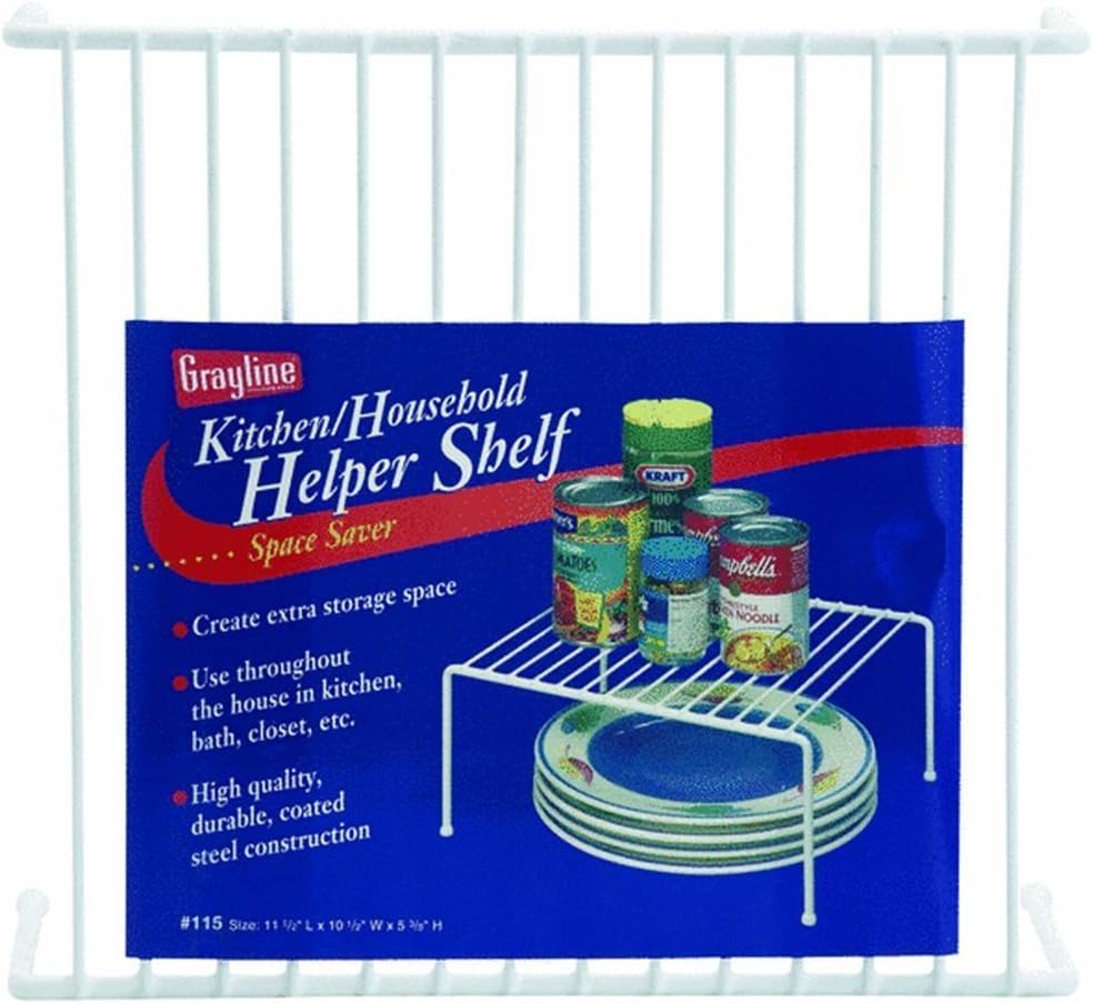 Amazon.com: Grayline 40700, Small Kitchen Helper Shelf, White: Home ...