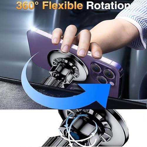Miniatura 4 de Soporte magnético para teléfono 2 en 1 para Magsafe Car Mount Air Vent Phone Stand Manos Libres 360 Rotación Gancho Conducción Accesorio para iPhone