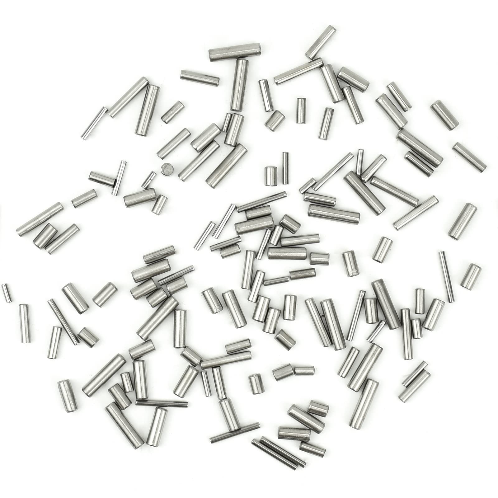 BIGP 300 Pezzi Spina Centraggio, M2 M3 M4 Cilindrica Perno Supporto in acciaio inox 304 per porte, finestre, prodotti in legno, letti matrimoniali, scaffali