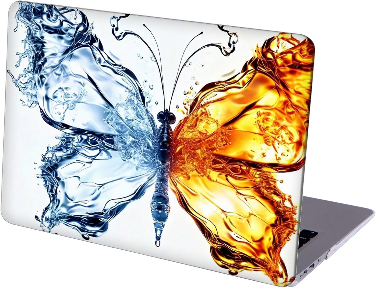 Compatible with MacBook Neo 13-inch, Hard Shell Case with Keyboard Cover and Screen Protector (A3404 A18 Pro chip, 2026 Release) - Butterflies MC21020