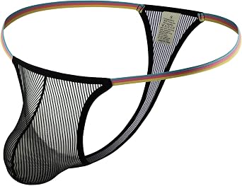 Mens Striped Transparent Thong Lightweight And Ultimate Comfortable Underwear
