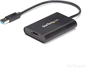 StarTech.com USB 3.0 to DisplayPort Adapter - 4K 30Hz - External Video & Graphics Card - USB Display Adapter - Supports Wi...