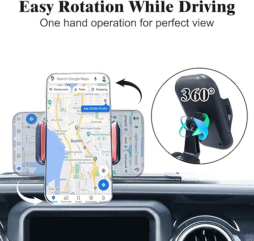 Miniatura 8 de 5 piezas para Jeep Wrangler JL JLU 2018-2022 2023, accesorios para Jeep Gladiator JT, accesorios para tablero de teléfono para Jeep Interior para