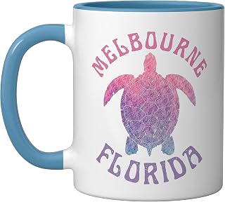 Melbourne Ceramic Mug, Blue/White