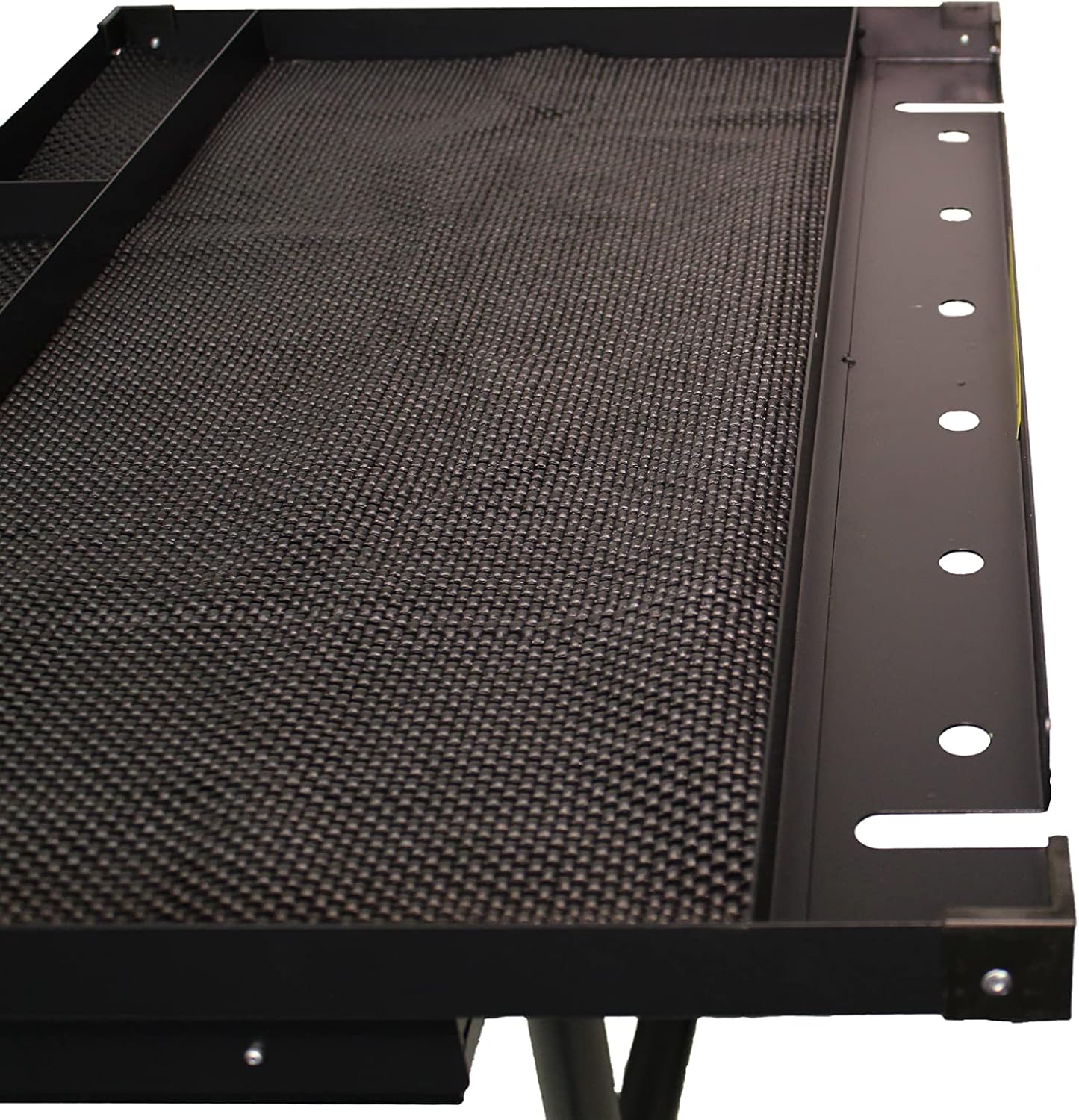 K Tool International 75107 Adjustable Tear Down Work Table with Drawer for Garages, Repair Shops, and DIY, Portable, (4) 2" Swivel Casters, 200 Pound Capacity, Rubber Corners, Heavy Duty Steel, Black