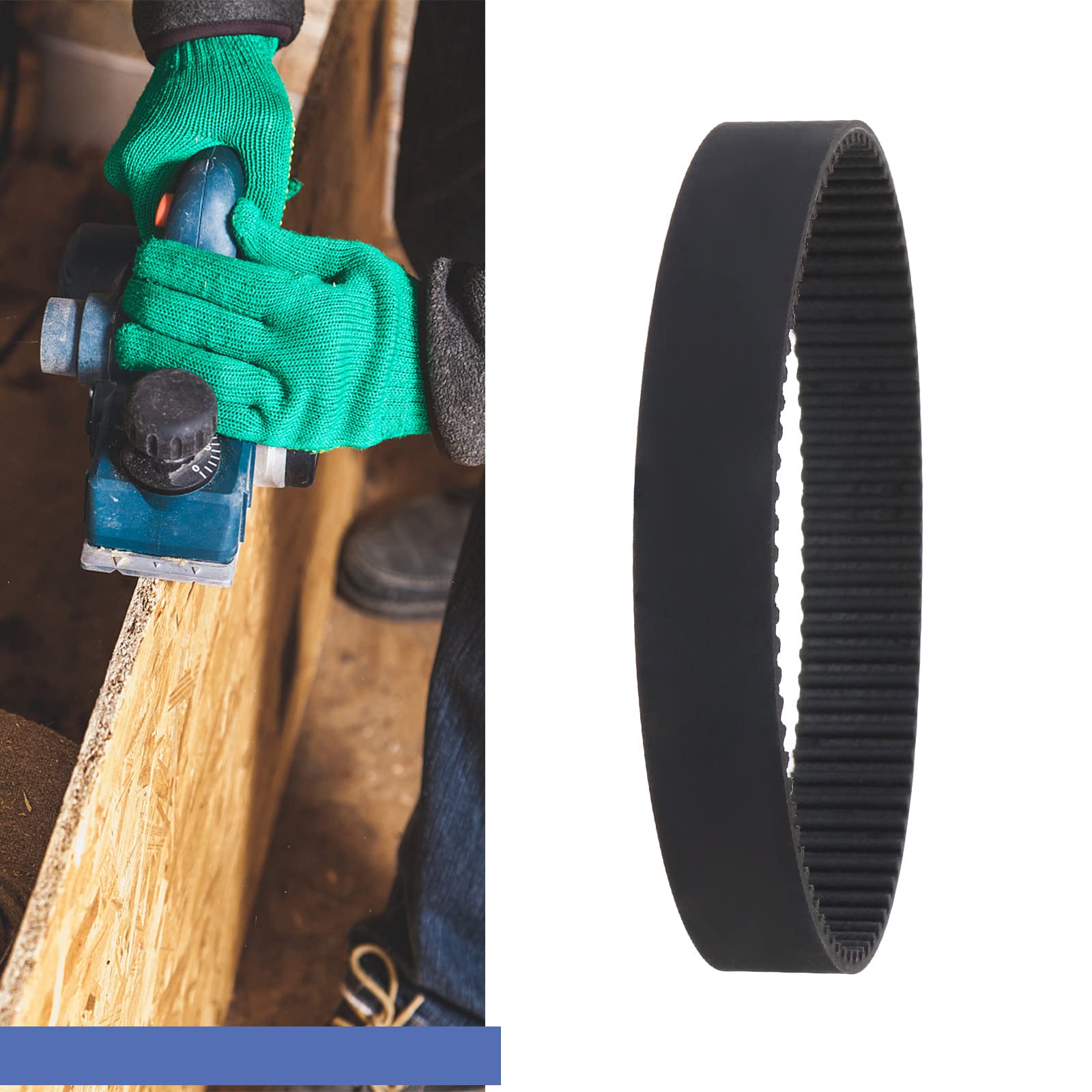ECSiNG 2 Pezzi Cinghie Di Trasmissione In Gomma Per Piallatrice HTD255-3M-14 Cinghia Dentata A Circuito Chiuso Da 85 Denti 1604736002 Compatibile Con Bosch FO150 FO200 PHO2.82 (3258)