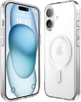 Babilden iPhone 17 İçin Kılıf Magsafe İle Uyumlu Şeffaf Sert Kristal Mika Sararmaz Telefon Kılıfı