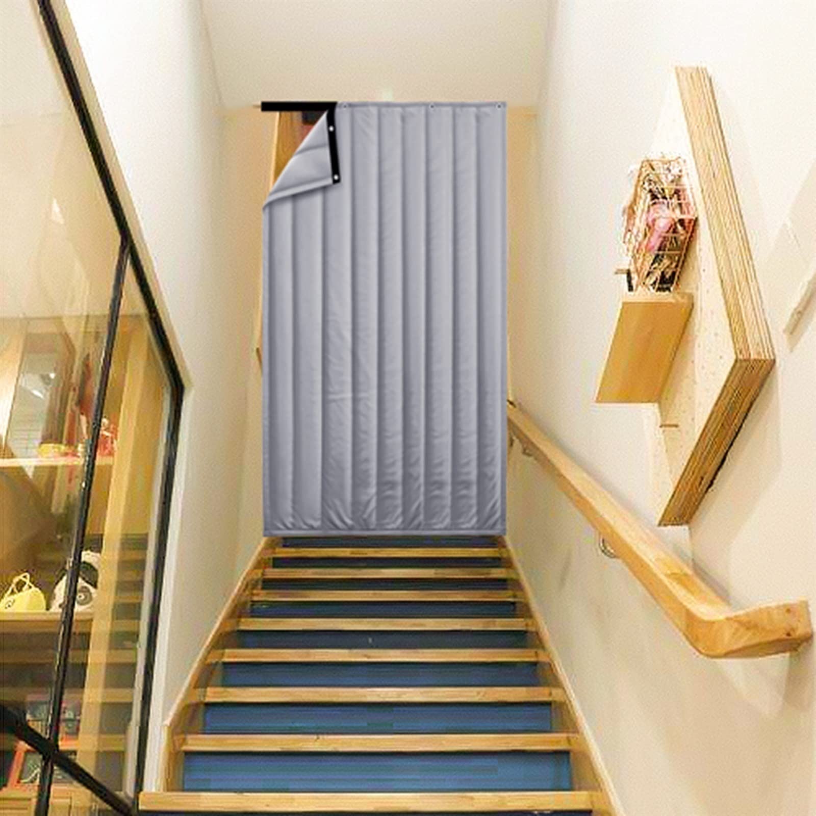 Couverture de porte pour terrasse et cuisine id&eacute;ale pour stopper le froid