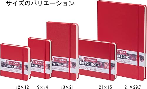 Miniatura 5 de Talens Art Creation Cuaderno de bocetos Rojo 21X29,2.8 in, 4.94 oz