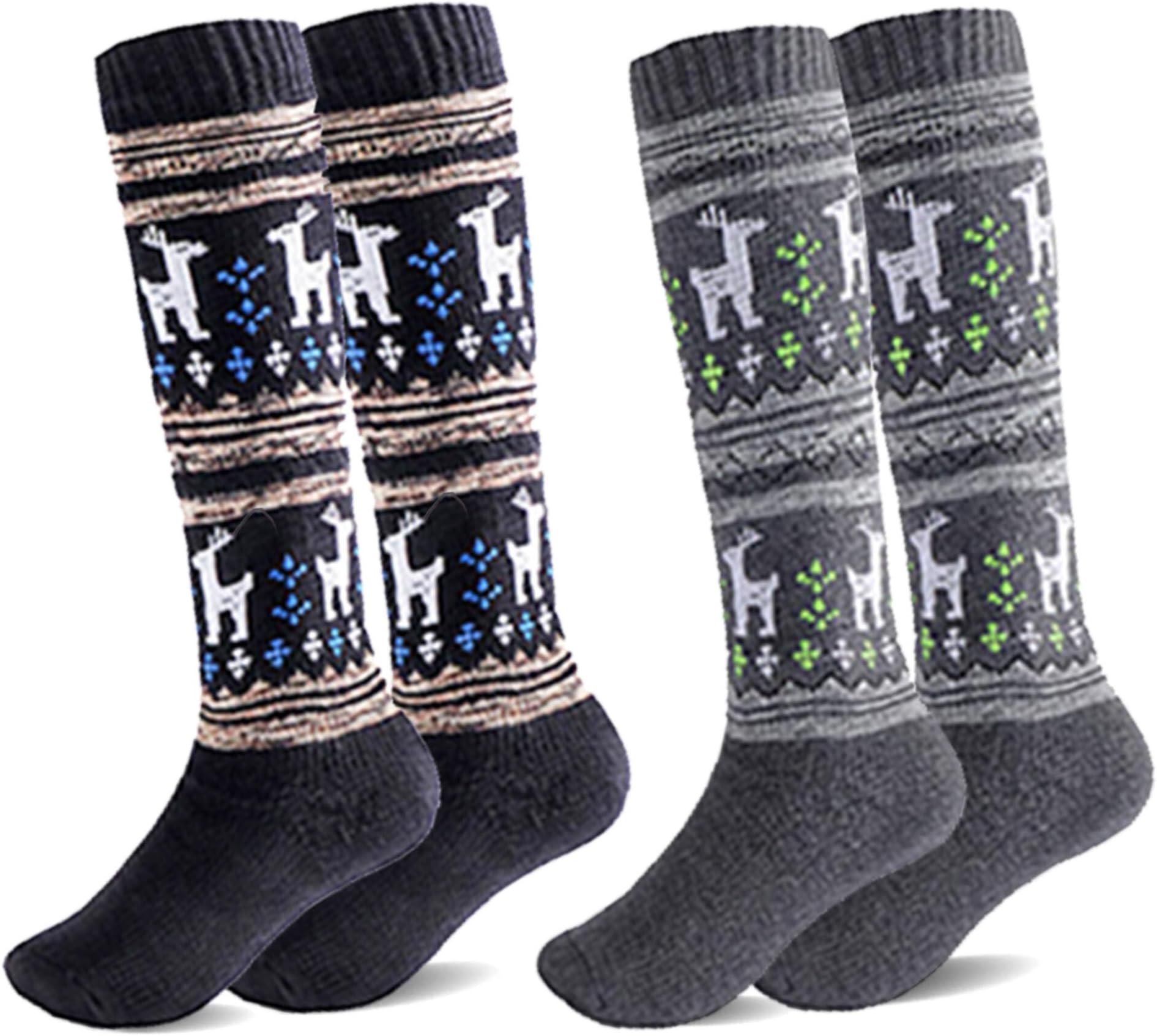 KALAKIDS Ski Socks Kids 1 Pack / 3 Pack Winter Warm Snowboard Thermal Socks For Boys Girls Toddlers
