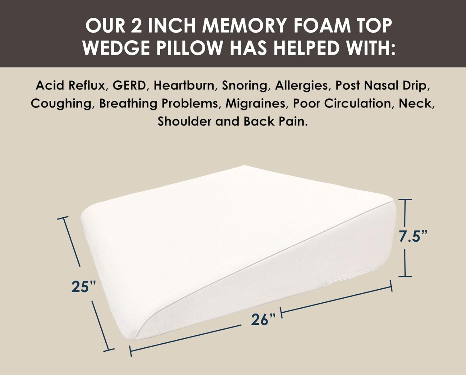 pillow for acid reflux amazon