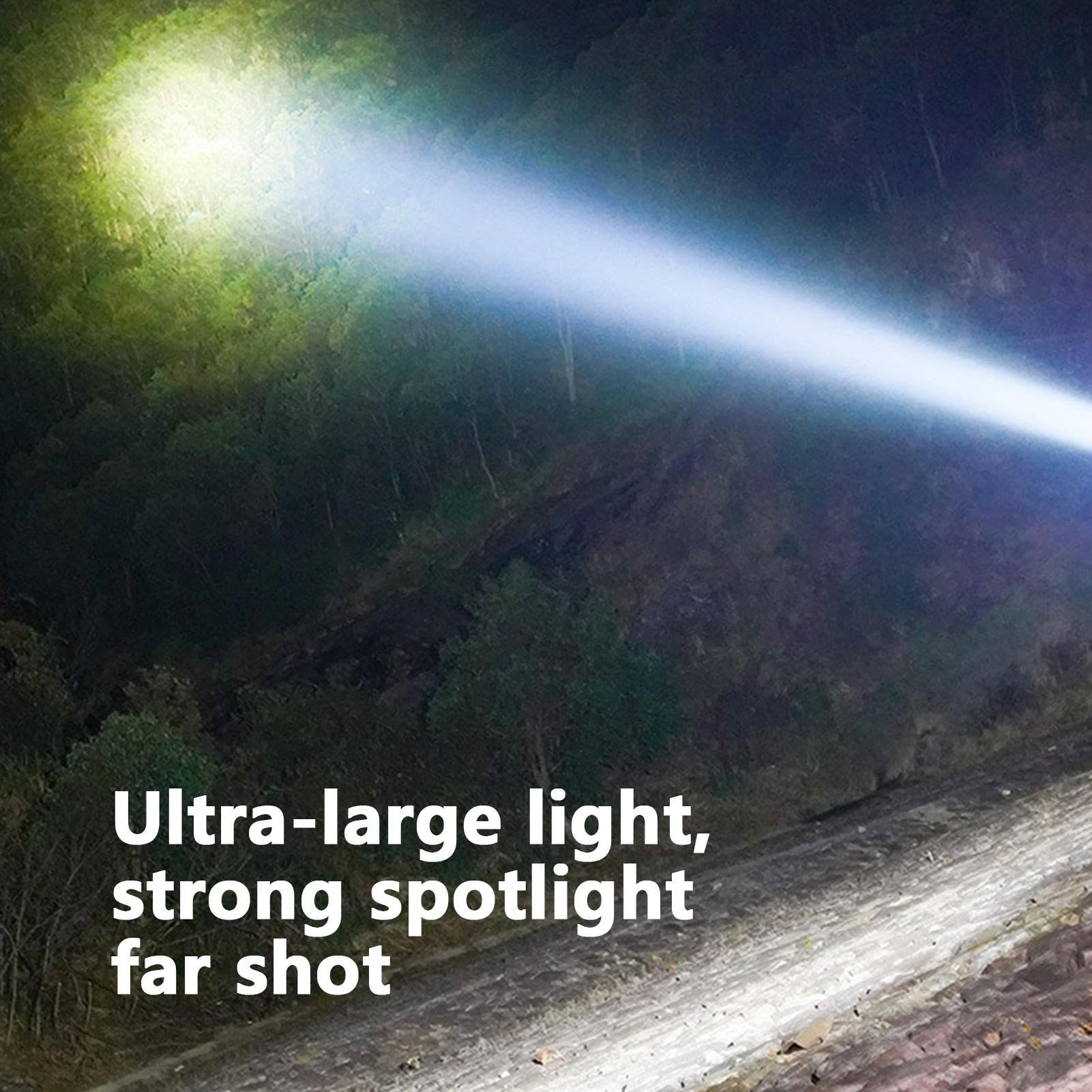 Torcia Solare Alta Lunga Durata Multiuso | Lanterna Da Campeggio Ricaricabile Solare Per Casa, Pesca, Outdoor, Passeggiate Notturne, Blackout, Riparazioni Auto,