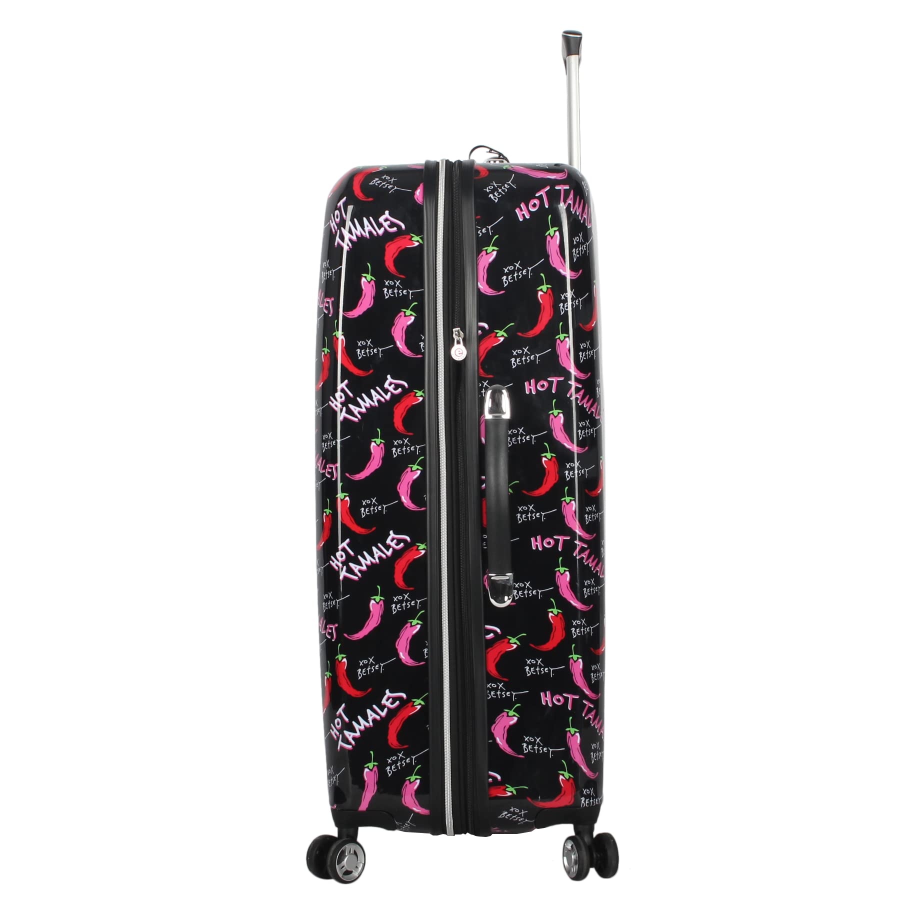 Betsey Johnson Designer Luggage Collection - Expandable 3 Piece Hardside Lightweight Spinner Suitcase Set (): Flamingo Strut TAMALE