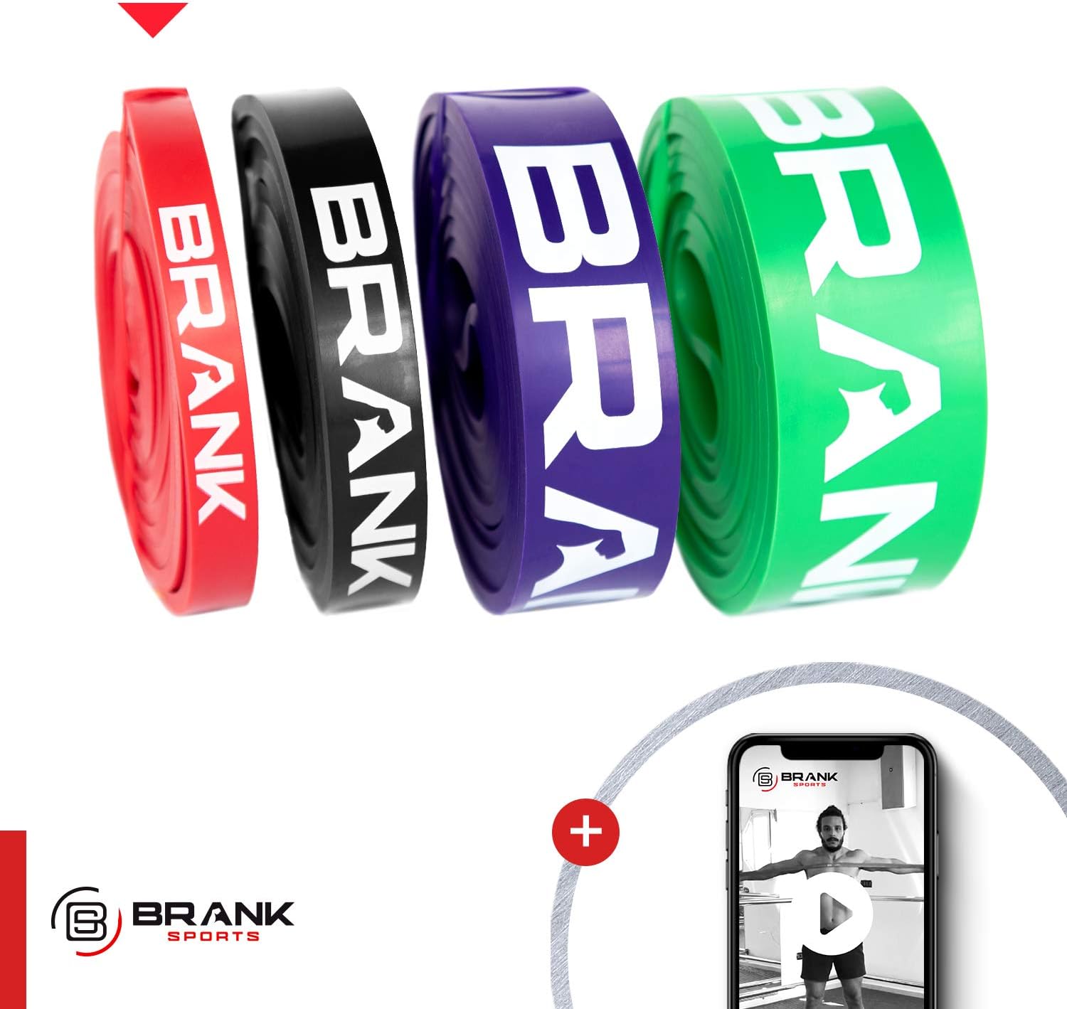 BRANK SPORTS® Elastic band for sports bodybuilding and fitness | Latex Resistance band ideal for mobility and assistance to pull-ups in CrossFit or street workout - Image 3